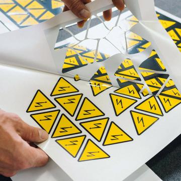 echenillage planche stickers voltage