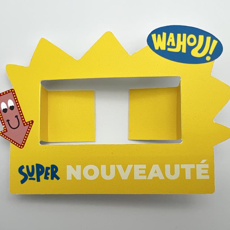 contour etiquette prix plv