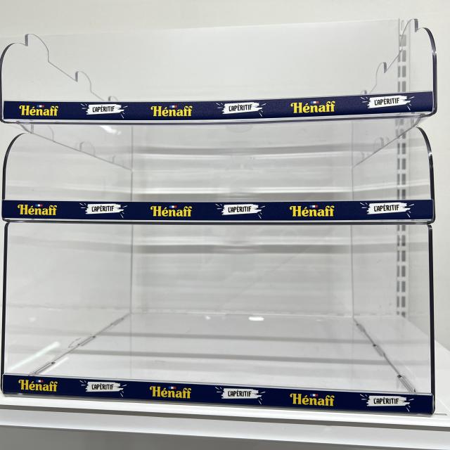 presentoir comptoir transparent