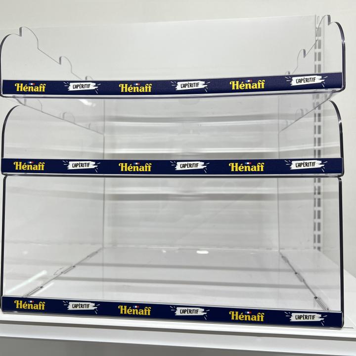 presentoir comptoir transparent