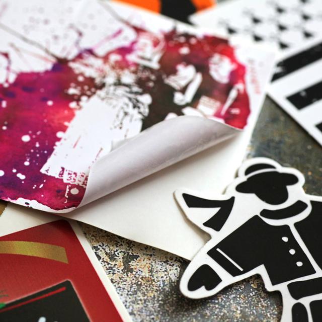 selection d autocollants divers