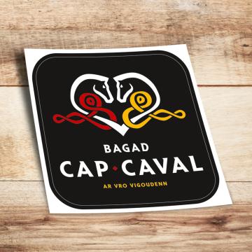 autocollant bagad cap caval