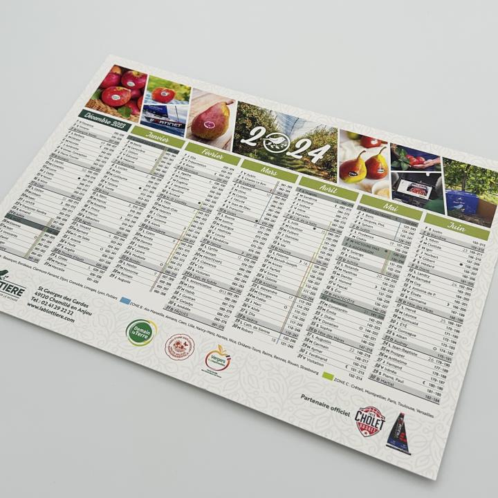 calendrier sur mesure