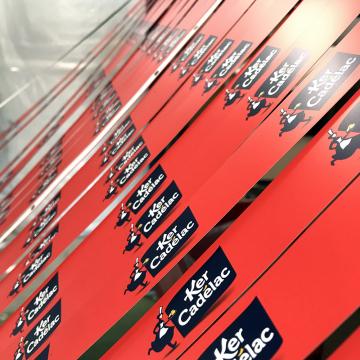 bandes decoupees avant enroulement