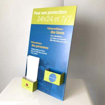 porte leaflet carton chevalet