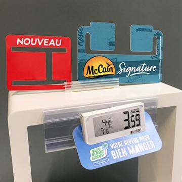 contour étiquette prix
